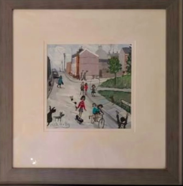 Courtney Street, Swansea, painting by Nick Holly
